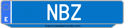 Matrícula de taxi NBZ