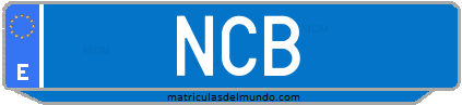 Matrícula de taxi NCB