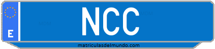 Matrícula de taxi NCC