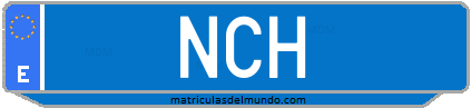 Matrícula de taxi NCH