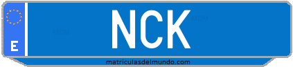 Matrícula de taxi NCK