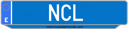 Matrícula de taxi NCL
