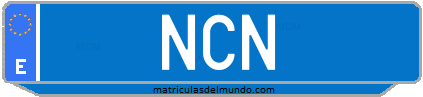 Matrícula de taxi NCN