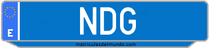 Matrícula de taxi NDG
