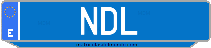 Matrícula de taxi NDL