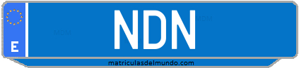 Matrícula de taxi NDN