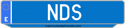 Matrícula de taxi NDS