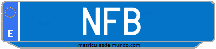 Matrícula de taxi NFB