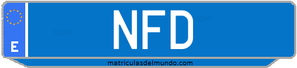 Matrícula de taxi NFD