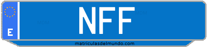 Matrícula de taxi NFF