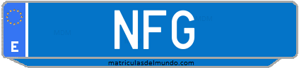 Matrícula de taxi NFG