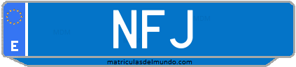 Matrícula de taxi NFJ