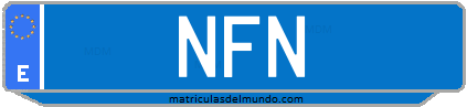 Matrícula de taxi NFN