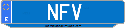 Matrícula de taxi NFV