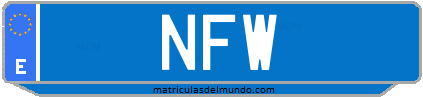 Matrícula de taxi NFW