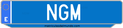 Matrícula de taxi NGM