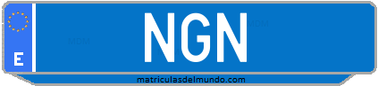 Matrícula de taxi NGN