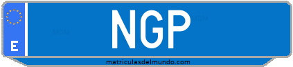 Matrícula de taxi NGP