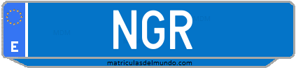 Matrícula de taxi NGR