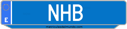 Matrícula de taxi NHB
