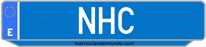 Matrícula de taxi NHC