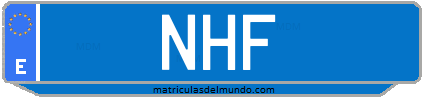 Matrícula de taxi NHF