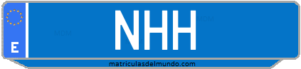 Matrícula de taxi NHH