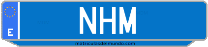 Matrícula de taxi NHM