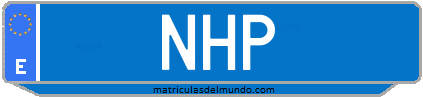 Matrícula de taxi NHP