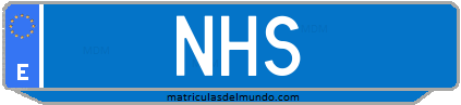 Matrícula de taxi NHS