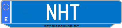Matrícula de taxi NHT