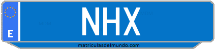 Matrícula de taxi NHX
