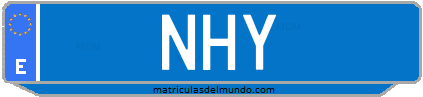 Matrícula de taxi NHY