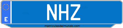 Matrícula de taxi NHZ