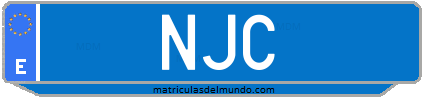 Matrícula de taxi NJC