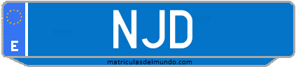 Matrícula de taxi NJD