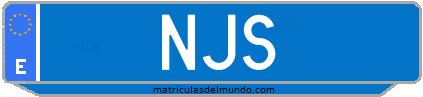 Matrícula de taxi NJS