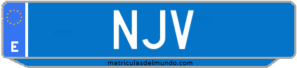 Matrícula de taxi NJV