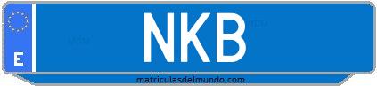 Matrícula de taxi NKB