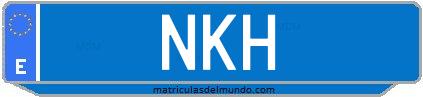 Matrícula de taxi NKH
