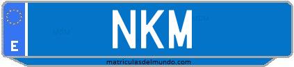Matrícula de taxi NKM