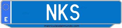 Matrícula de taxi NKS
