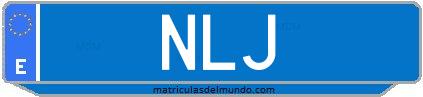 Matrícula de taxi NLJ