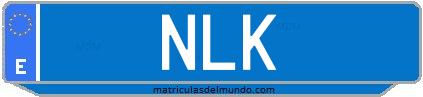 Matrícula de taxi NLK