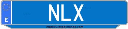 Matrícula de taxi NLX
