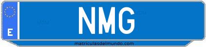 Matrícula de taxi NMG