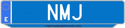Matrícula de taxi NMJ
