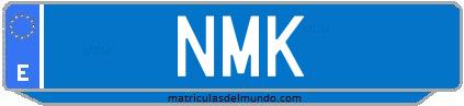 Matrícula de taxi NMK