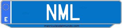 Matrícula de taxi NML