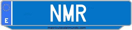 Matrícula de taxi NMR